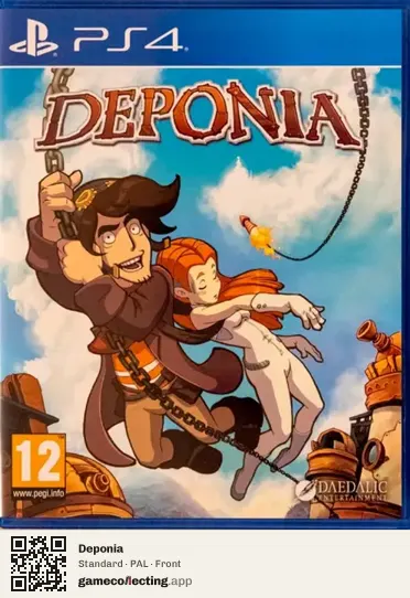 Deponia PlayStation 4, PAL box front