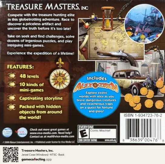 Treasure Masters, Inc. Computer, NTSC box back