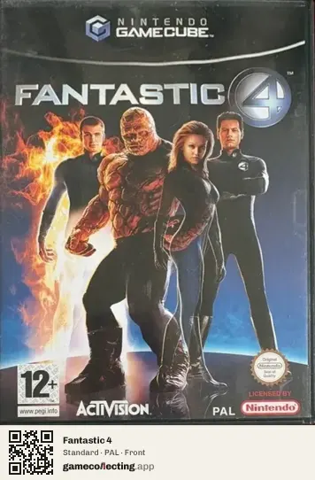 Fantastic 4 Nintendo GameCube, PAL box front