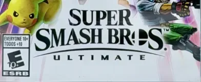 Super Smash Bros. Ultimate, the ESRB box on its front