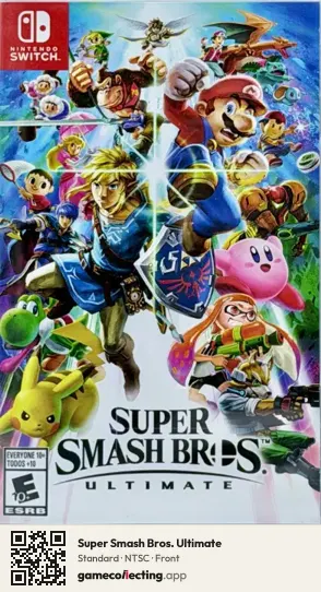 Super Smash Bros. Ultimate Nintendo Switch, NTSC box front