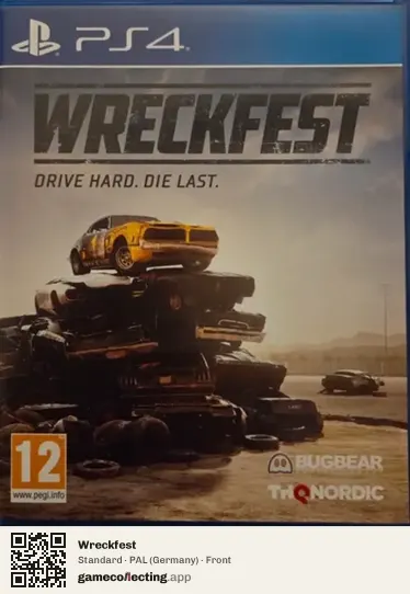 Wreckfest PlayStation 4, Germany box front