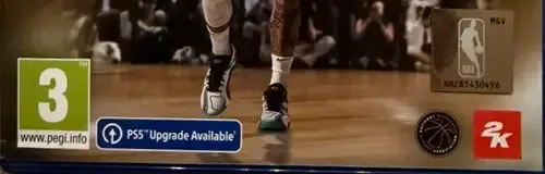 NBA 2K25, the USK square on its front