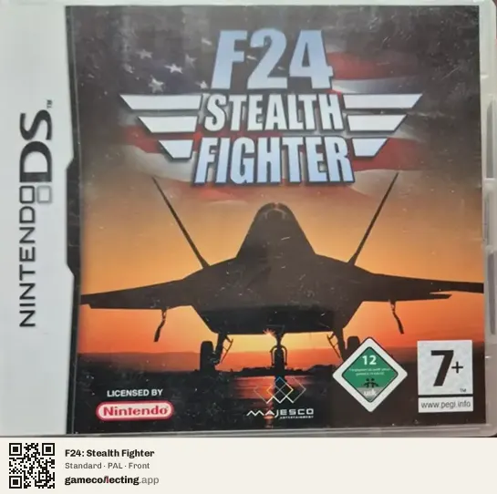 F24: Stealth Fighter Nintendo DS, PAL box front