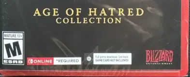 Diablo IV: Age of Hatred Collection, the ESRB box on its front