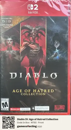 Diablo IV: Age of Hatred Collection Nintendo Switch 2, NTSC box front