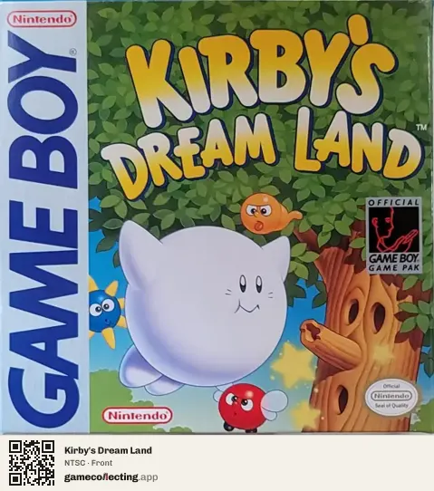 Kirby's Dream Land Game Boy, NTSC box front