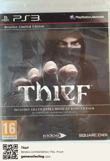 Thief PlayStation 3, PAL box front