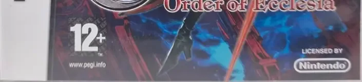 Castlevania: Order of Ecclesia, the USK square on its front