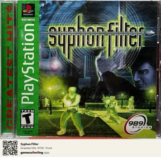 Syphon Filter PlayStation, NTSC box front