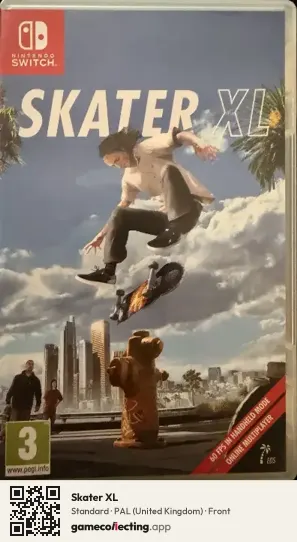 Skater XL Nintendo Switch, United Kingdom box front