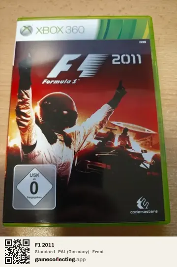 F1 2011 Xbox 360, Germany box front