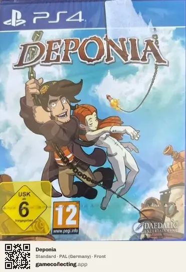 Deponia PlayStation 4, Germany box front