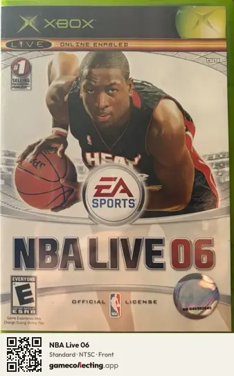 NBA Live 06 Xbox, NTSC box front