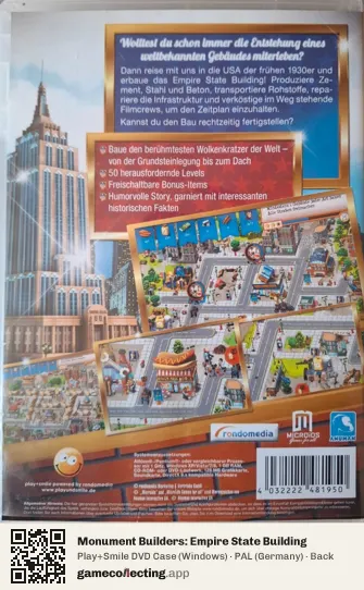 Monument Builders: Empire State Building Computer, Germany box back