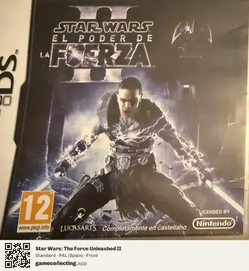 Star Wars: The Force Unleashed II Nintendo DS, Spain box front