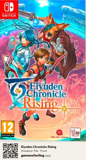 Eiyuden Chronicle: Rising Nintendo Switch, PAL box front