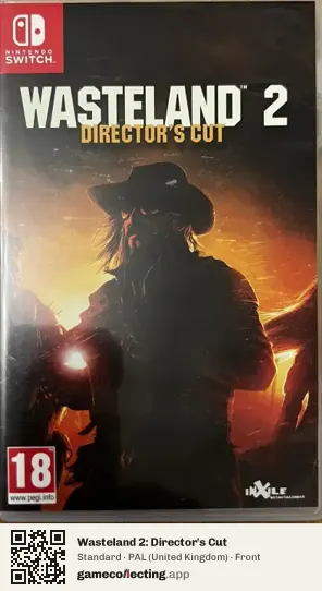 Wasteland 2: Director's Cut Nintendo Switch, United Kingdom box front