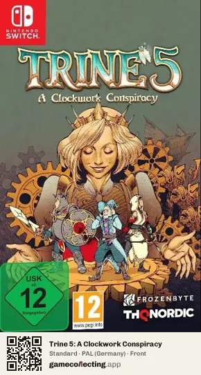 Trine 5: A Clockwork Conspiracy Nintendo Switch, Germany box front