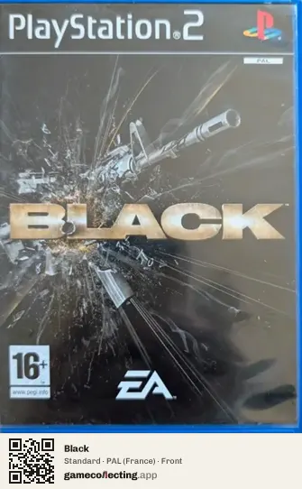 Black PlayStation 2, France box front