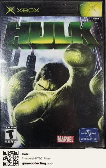 Hulk Xbox, NTSC box front