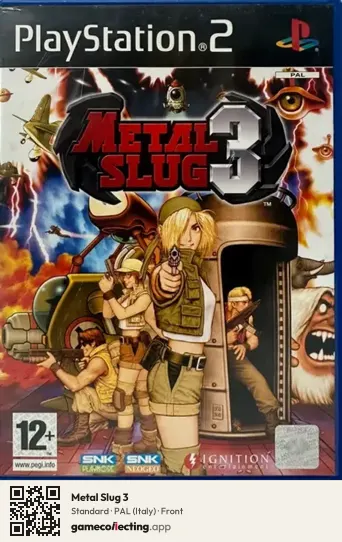 Metal Slug 3 PlayStation 2, Italy box front