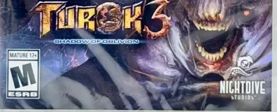 Turok Trilogy Bundle, the ESRB box on its front
