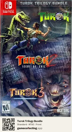 Turok Trilogy Bundle Nintendo Switch, NTSC box front