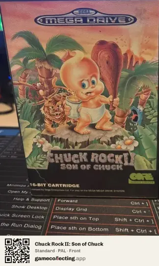 Chuck Rock II: Son of Chuck Sega Mega Drive / Genesis, PAL box front