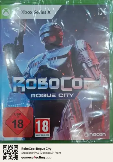 RoboCop: Rogue City Xbox Series X, Germany box front