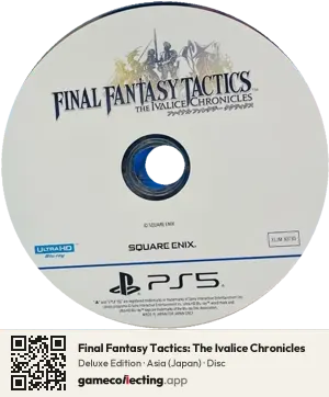Final Fantasy Tactics: The Ivalice Chronicles PlayStation 5, Asia disc