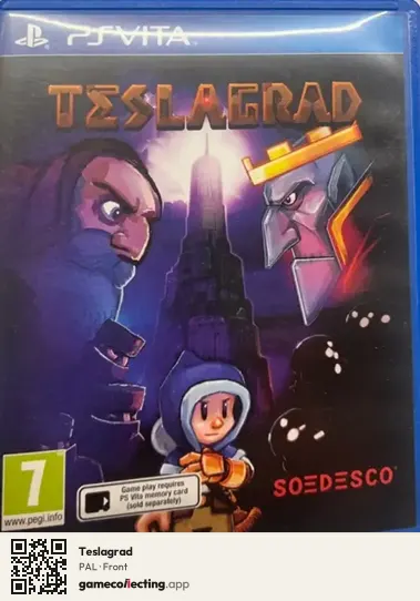 Teslagrad PlayStation Vita, PAL box front