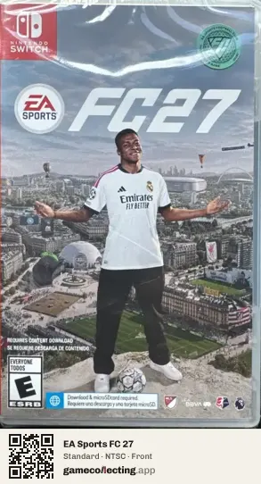 EA Sports FC 27 Nintendo Switch, NTSC box front