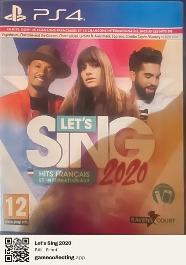 Let's Sing 2020 PlayStation 4, PAL box front