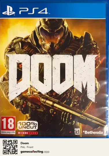 Doom PlayStation 4, PAL box front