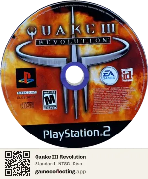Quake III Revolution PlayStation 2, NTSC disc