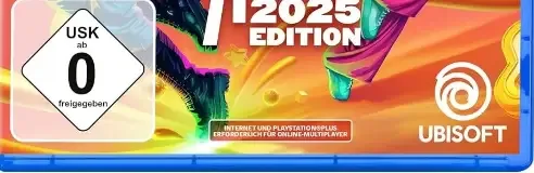 Just Dance 2025 Edition, the USK square on its front