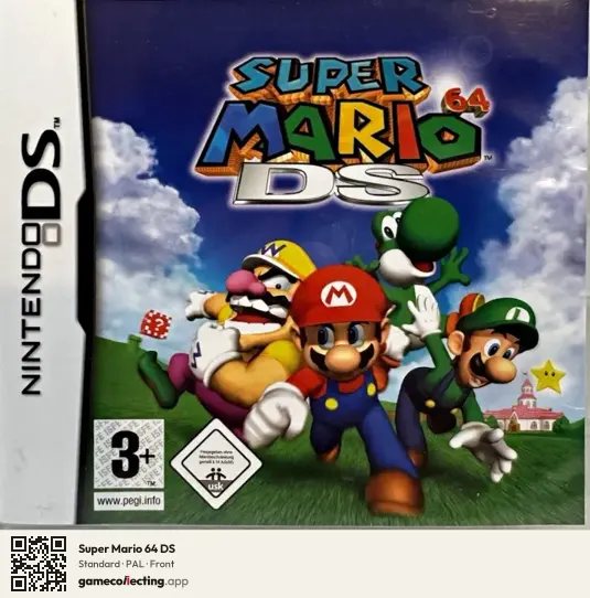 Super Mario 64 DS Nintendo DS, PAL box front