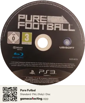 Pure Futbol PlayStation 3, PAL disc