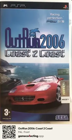 OutRun 2006: Coast 2 Coast PlayStation Portable, PAL box front