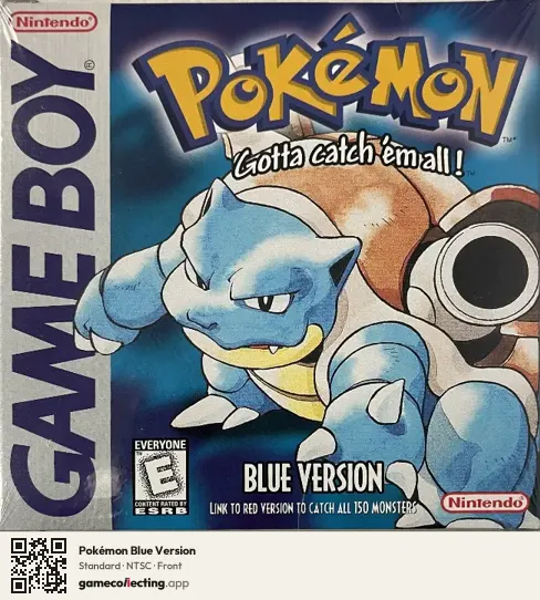 Pokémon Blue Version Game Boy, NTSC box front