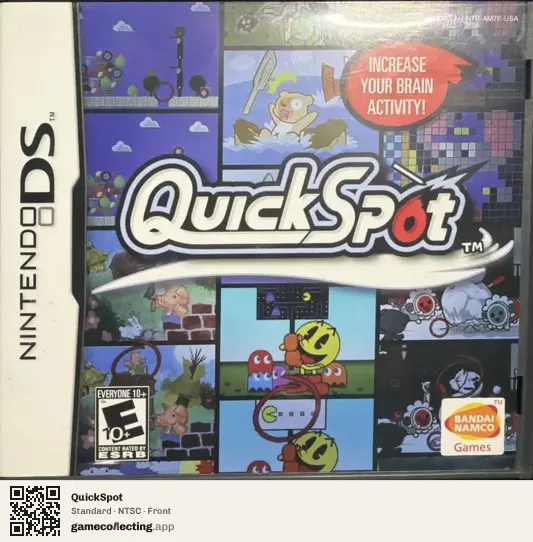 QuickSpot Nintendo DS, NTSC box front