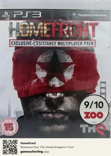Homefront PlayStation 3, United Kingdom box front