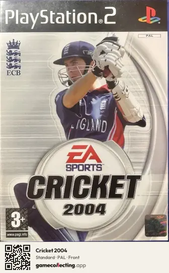 Cricket 2004 PlayStation 2, PAL box front