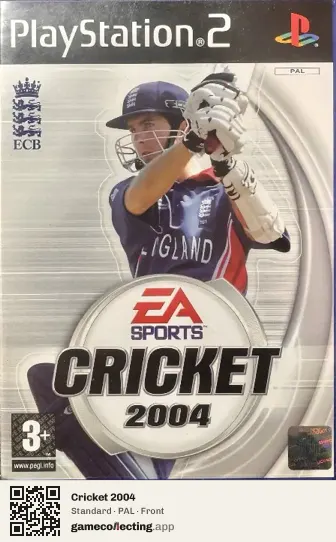 Cricket 2004 PlayStation 2, PAL box front