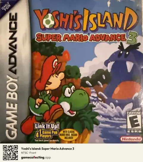 Yoshi's Island: Super Mario Advance 3 Game Boy Advance, NTSC box front