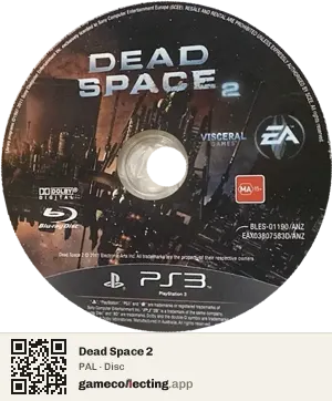 Dead Space 2 PlayStation 3, PAL disc