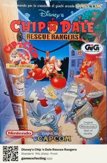 Disney's Chip 'n Dale Rescue Rangers Nintendo Entertainment System, Italy box front
