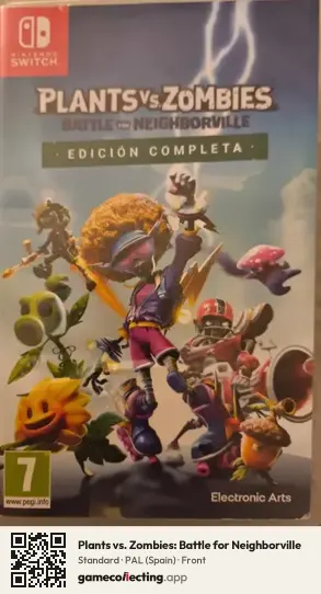 Plants vs. Zombies: Battle for Neighborville Nintendo Switch, Spain box front
