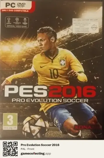 Pro Evolution Soccer 2016 Computer, PAL box front